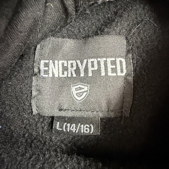 Savage Sweatshirt Hoodie Youth Large 14/16 All Over Print Pullover Encrypted Y2K - Picture 3 of 14